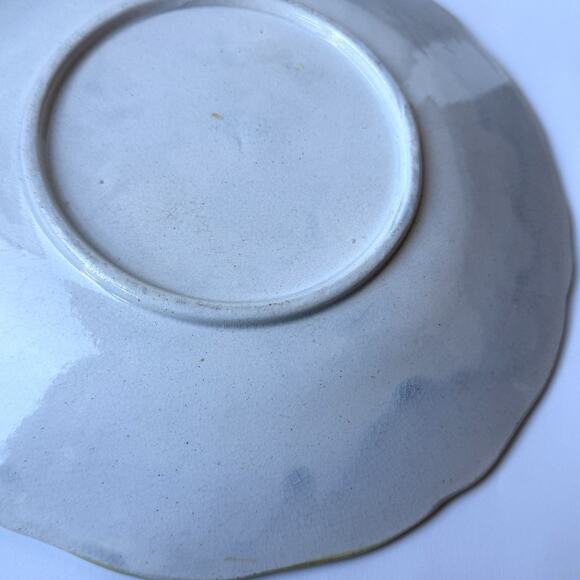 Wedgwood Majolica Grape Strawberry Leaf Pattern Plate 9" Antique 19th Century - Picture 6 of 6